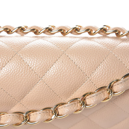 Chanel Caviar Quilted Jumbo Double Flap Beige Clair 11 of 13