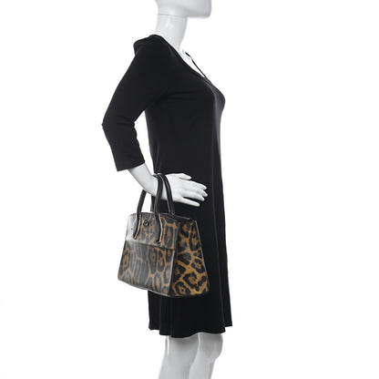 Louis Vuitton Canvas Calfskin Wild Animal Print City Steamer EW Marron 2 of 11