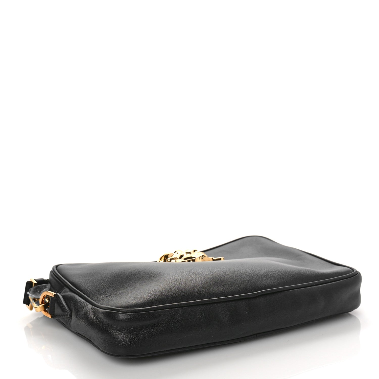 Versace Vitello Palazzo Medusa Wristlet Clutch Bag Black 4 of 8