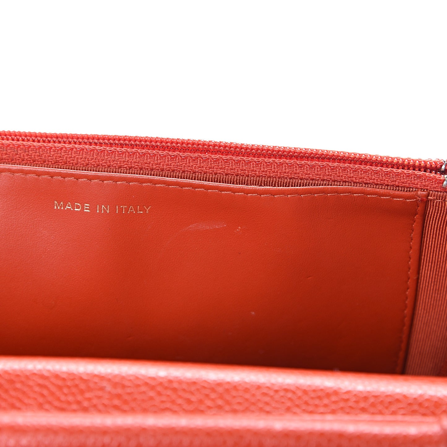 Caviar Quilted Wallet on Chain WOC Red
