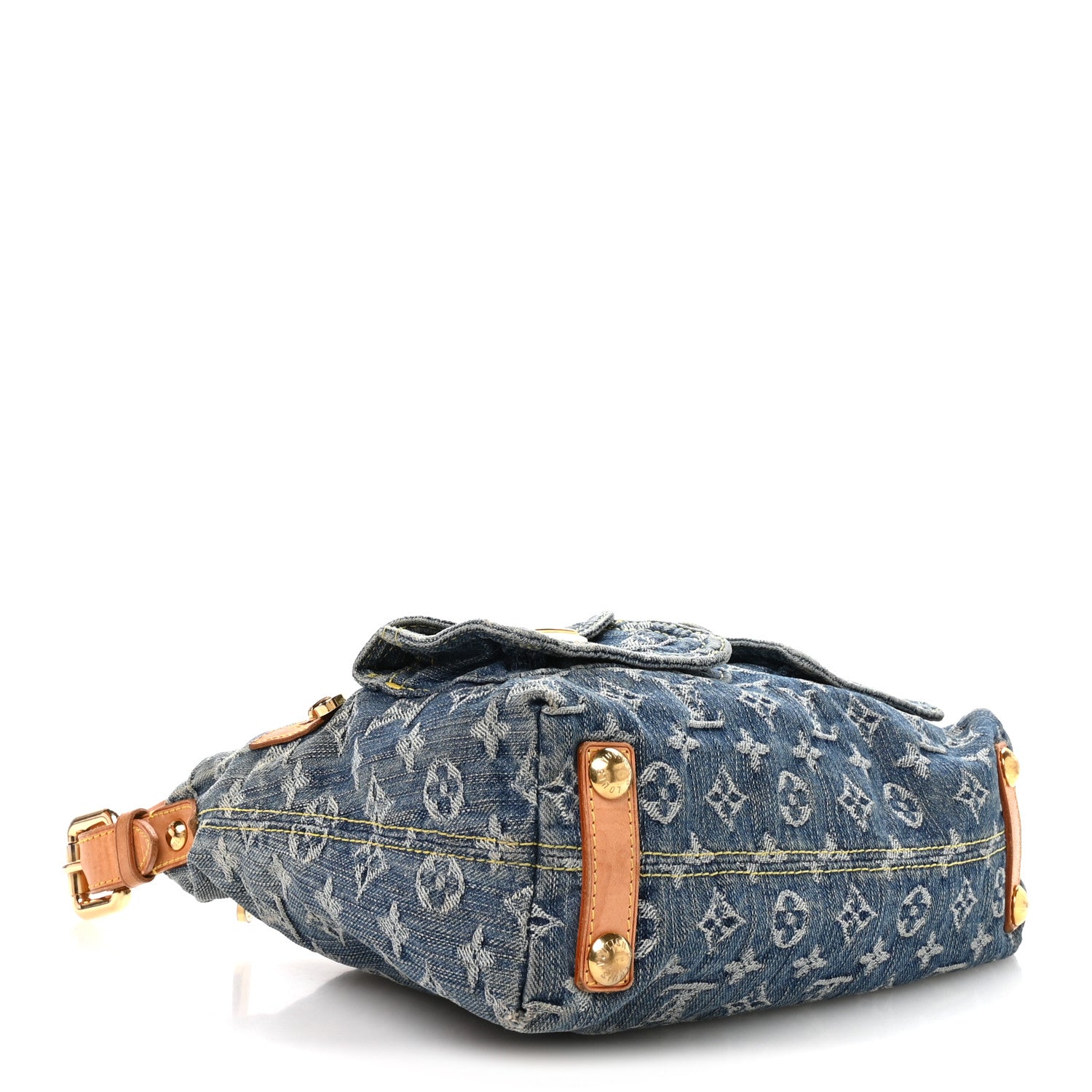 Louis Vuitton Monogram Denim Baggy PM Blue 4 of 12