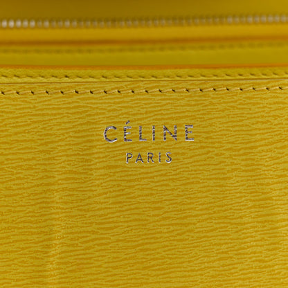 Celine Liege Calfskin Medium Classic Box Flap Bag Fluo Yellow 6 of 15
