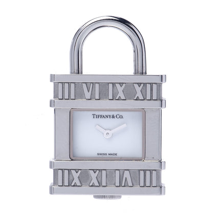 Tiffany Stainless Steel 21mm Atlas Lock Charm Quartz Watch 1 of 6
