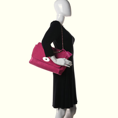 Mulberry Suede Oversized Lily Flap Pink 2 of 16