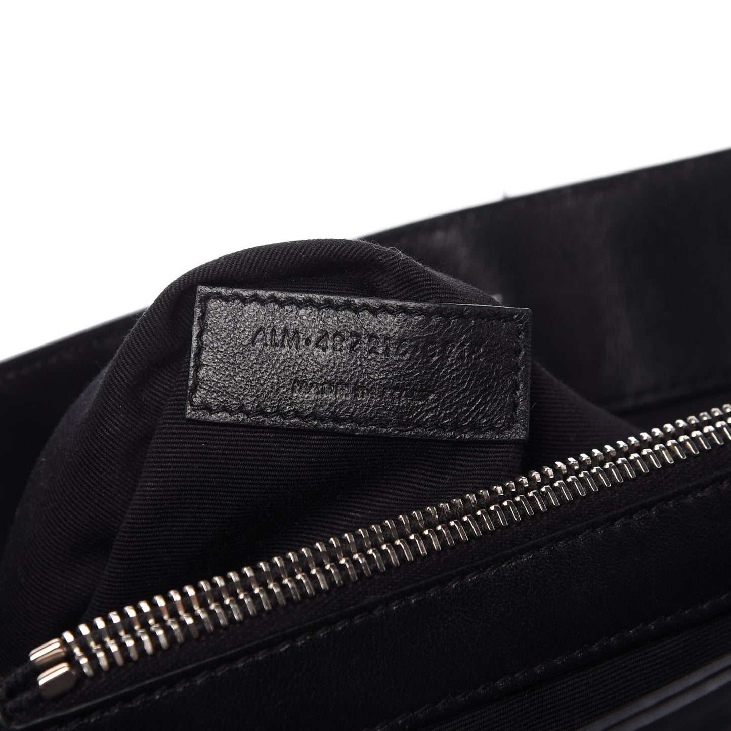 Calfskin Y Quilted Monogram Medium Loulou Chain Satchel Black