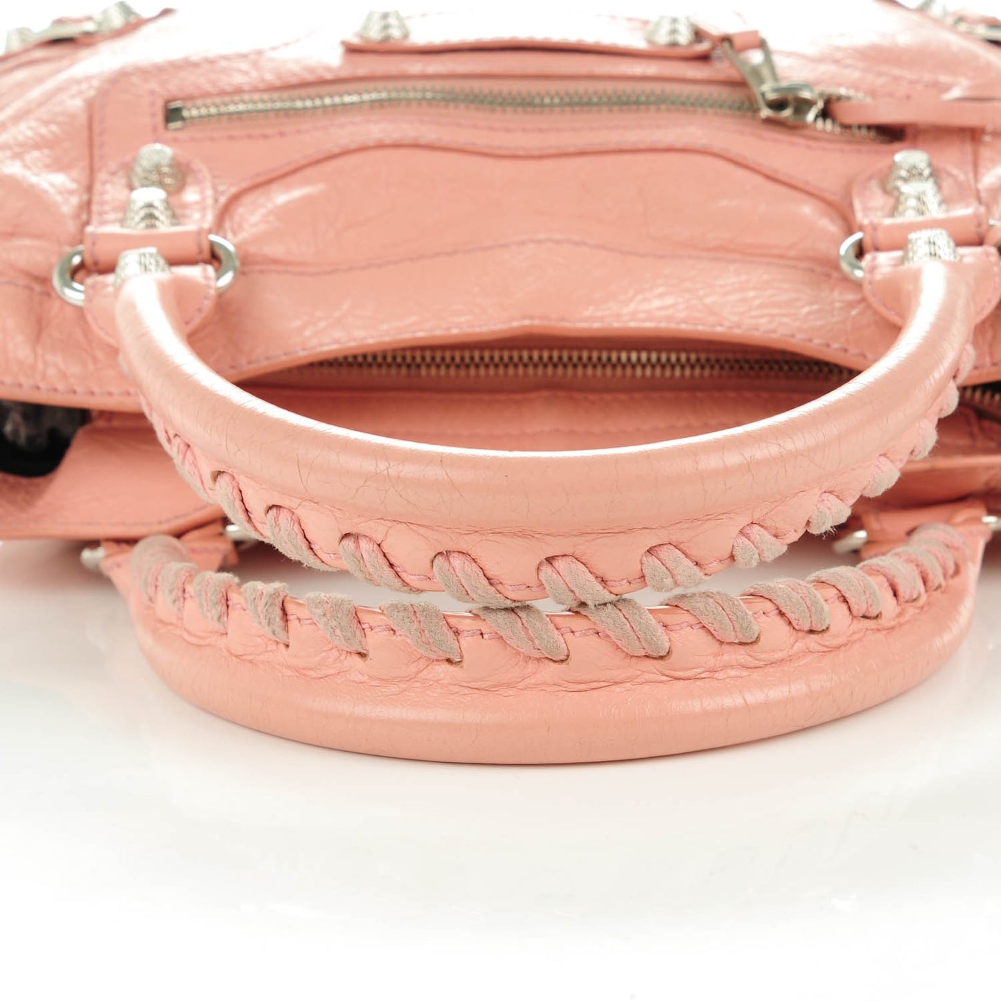 Agneau Giant 12 Silver Hardware Town Rose Peche