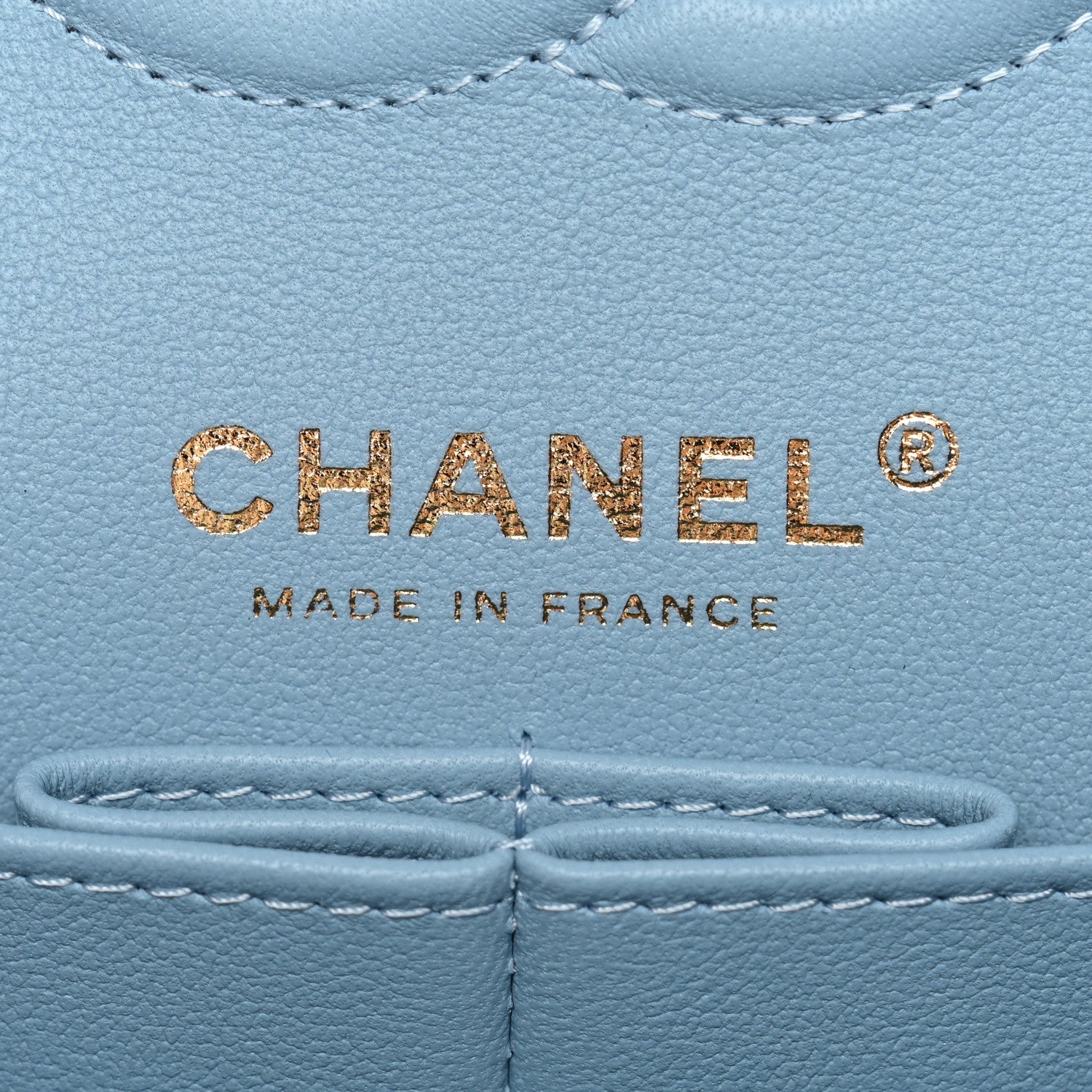 Chanel Caviar Quilted Small Double Flap Light Blue 6 of 11