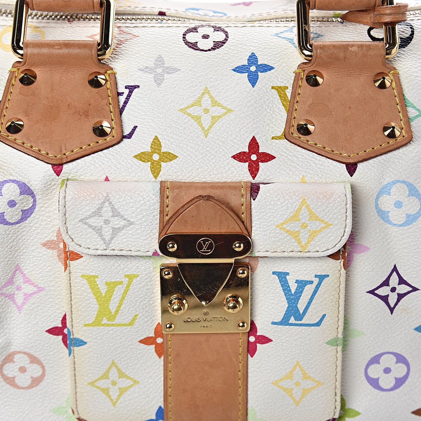 Monogram Multicolor Speedy 30 White