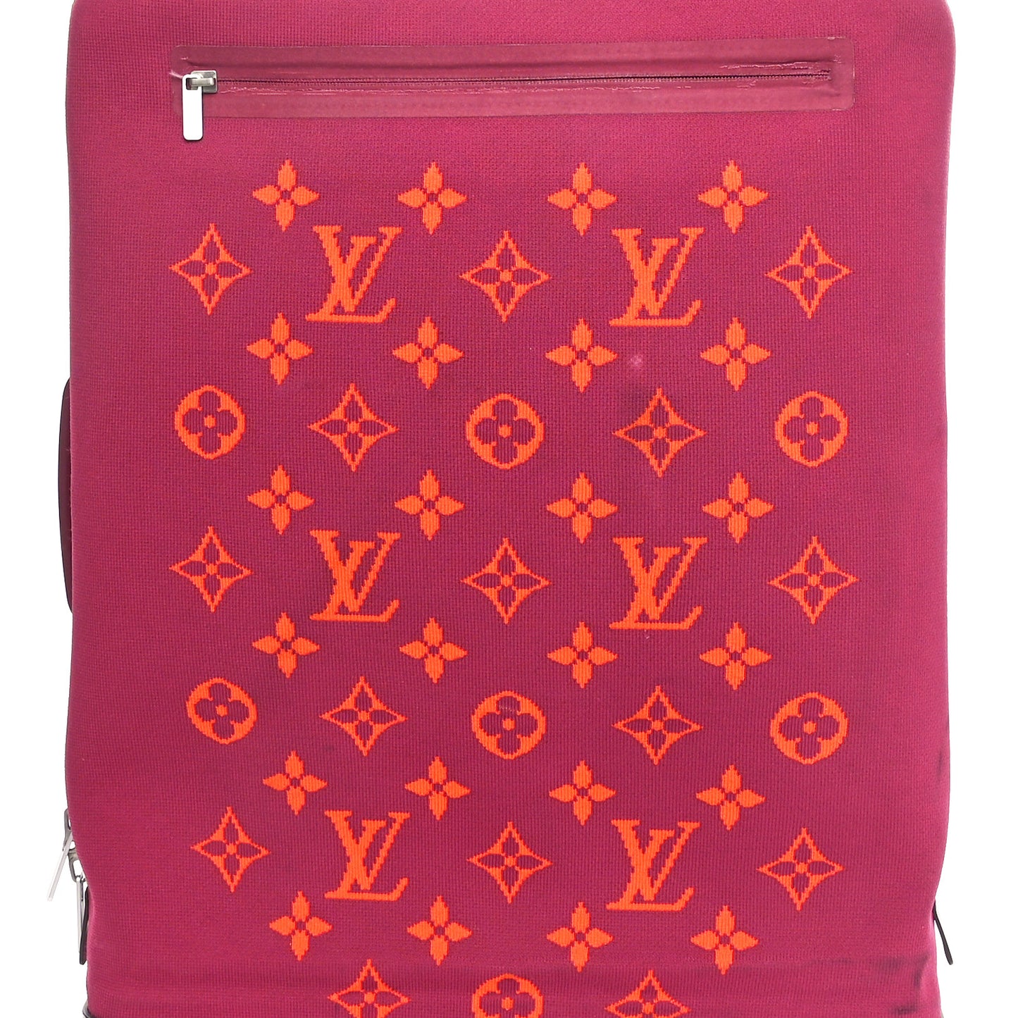 Knit Monogram Horizon Soft 55 Suitcase Fuchsia