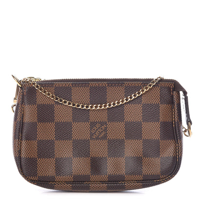 Louis Vuitton Damier Ebene Mini Pochette Accessories 1 of 9