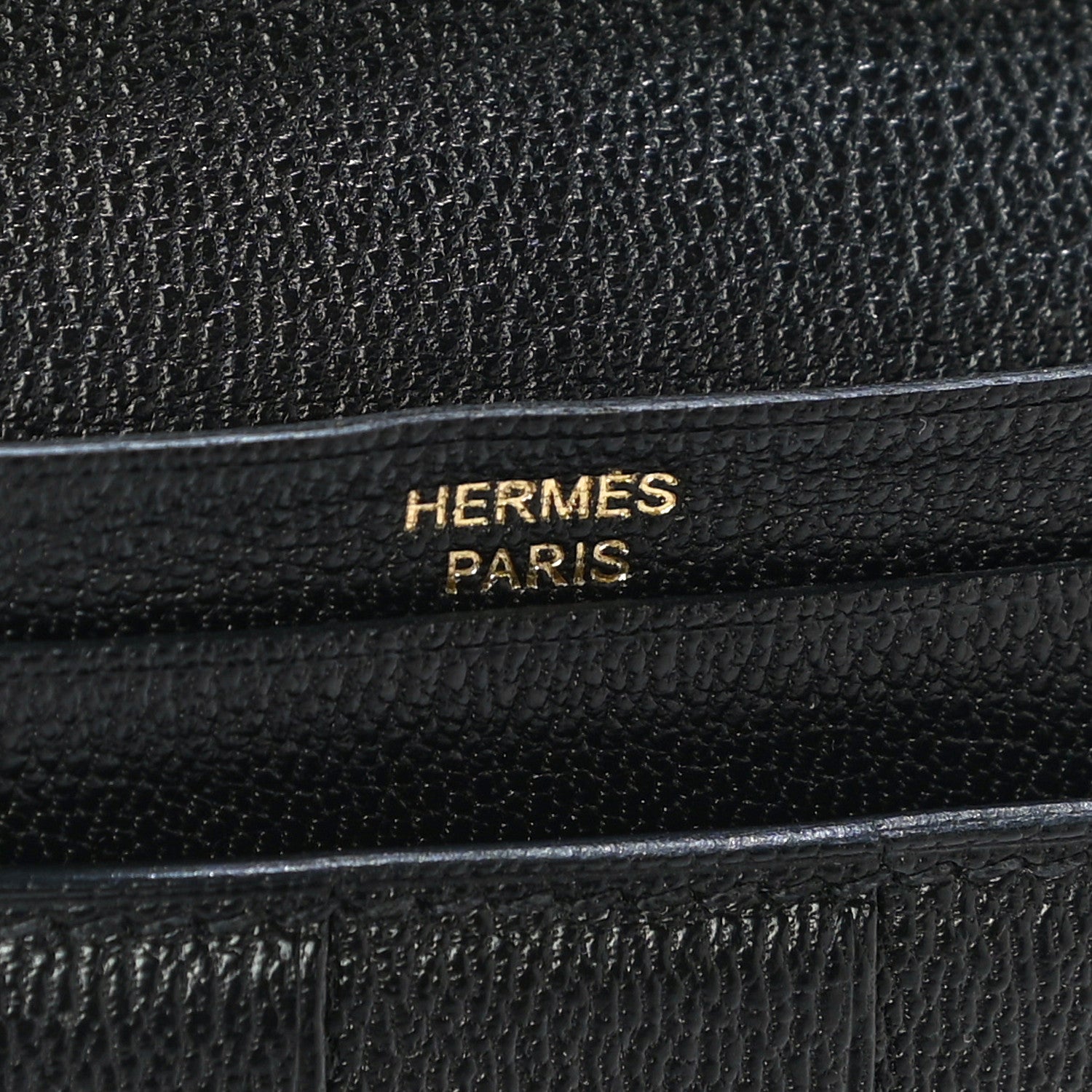 Hermes Shiny Alligator Bearn Wallet Black 6 of 12