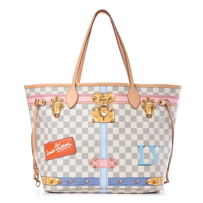 Louis Vuitton Damier Azur Summer Trunks Neo Neverfull MM 1 of 17