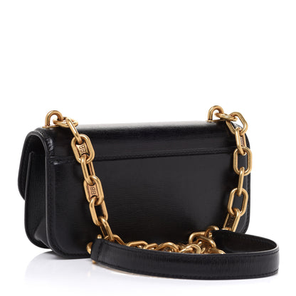 Balenciaga Calfskin Stripe Embossed Gossip Chain Bag XS Black 3 of 12