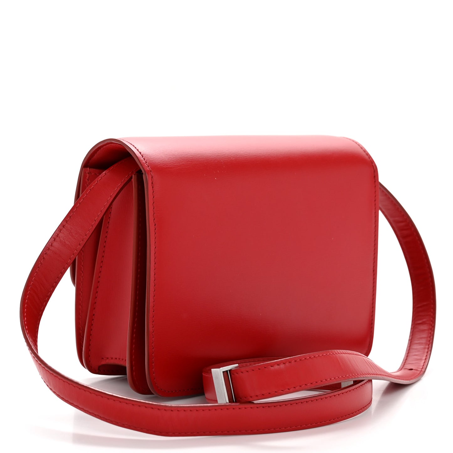 Box Calfskin Small Classic Box Flap Bag Red