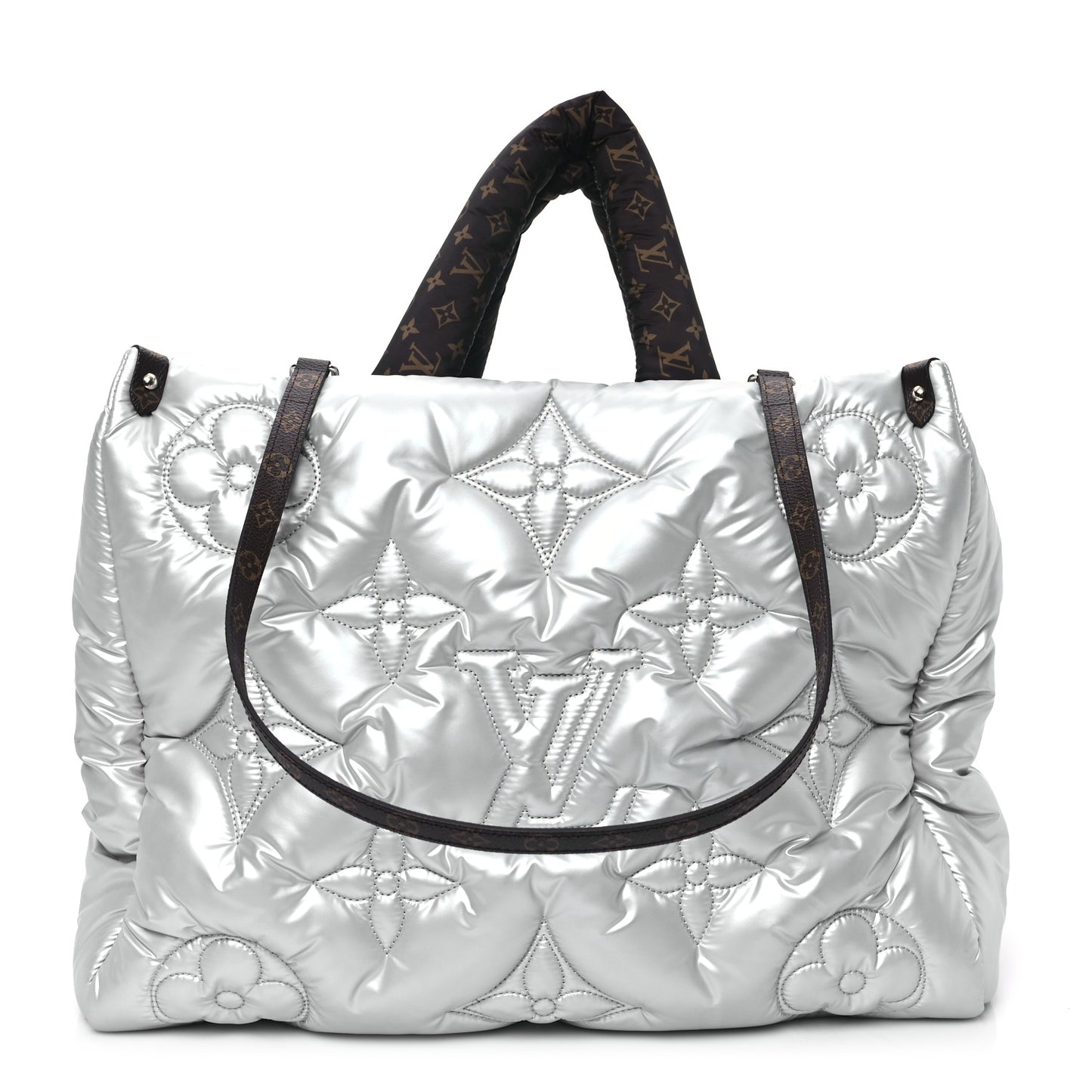 Econyl Monogram Pillow Giant Onthego GM Silver