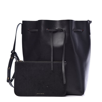 Mansur Gavriel Vegetable Tanned Calfskin Bucket Bag Black Flamma 1 of 18