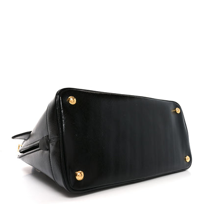 Prada Saffiano Vernice Medium Open Promenade Tote Black 4 of 9