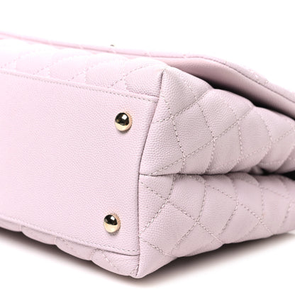 Chanel Caviar Quilted Small Coco Handle Flap Lilas Lilac 10 of 11