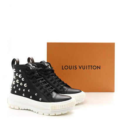 Louis Vuitton LV X YK Lambskin Squad Sneaker Boot 38 Black 11 of 11