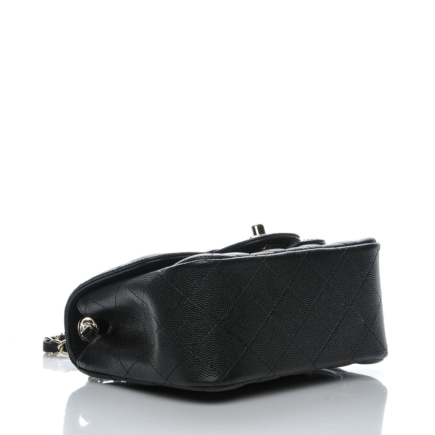 Caviar Quilted Mini Square Flap Black