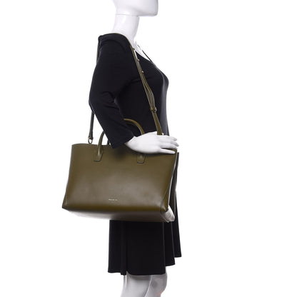 Mansur Gavriel Calfskin Folded Bag Olive 2 of 13