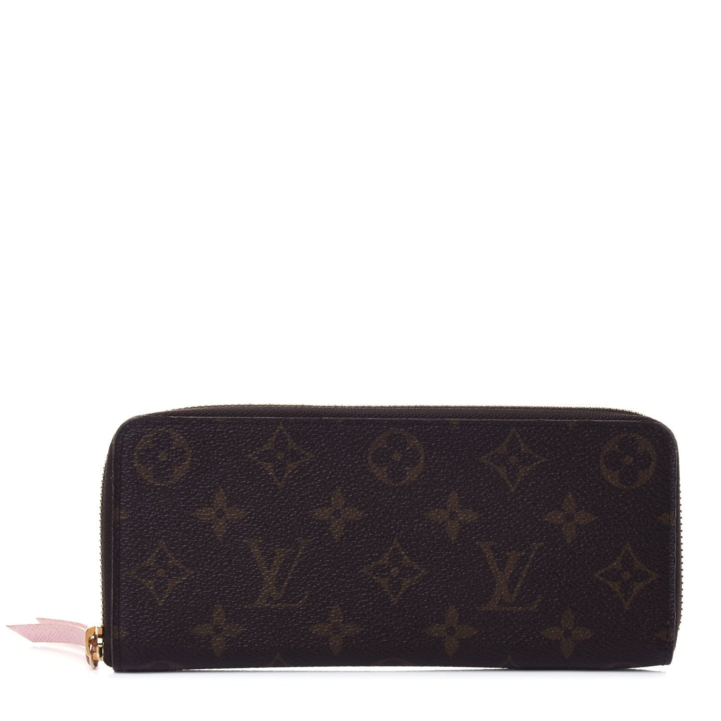 Monogram Clemence Wallet Rose Ballerine