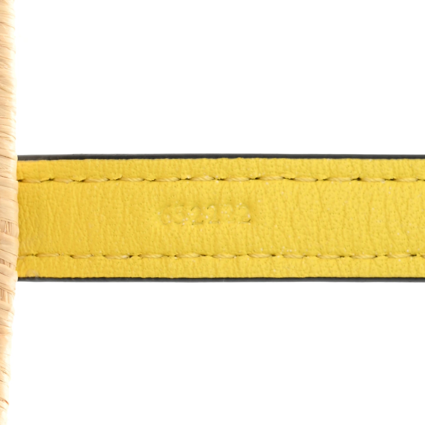 Raffia Square Mini Anagram Basket Tote Bag Natural Yellow