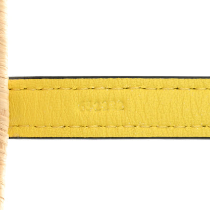 Loewe Raffia Square Mini Anagram Basket Tote Bag Natural Yellow 7 of 10