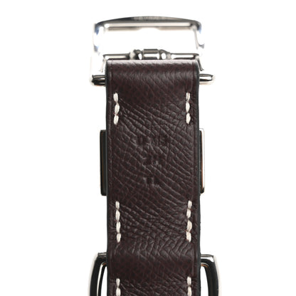 Hermes Epsom Tresse Dog Collar L Rouge Sellier Nata Sesame 6 of 7