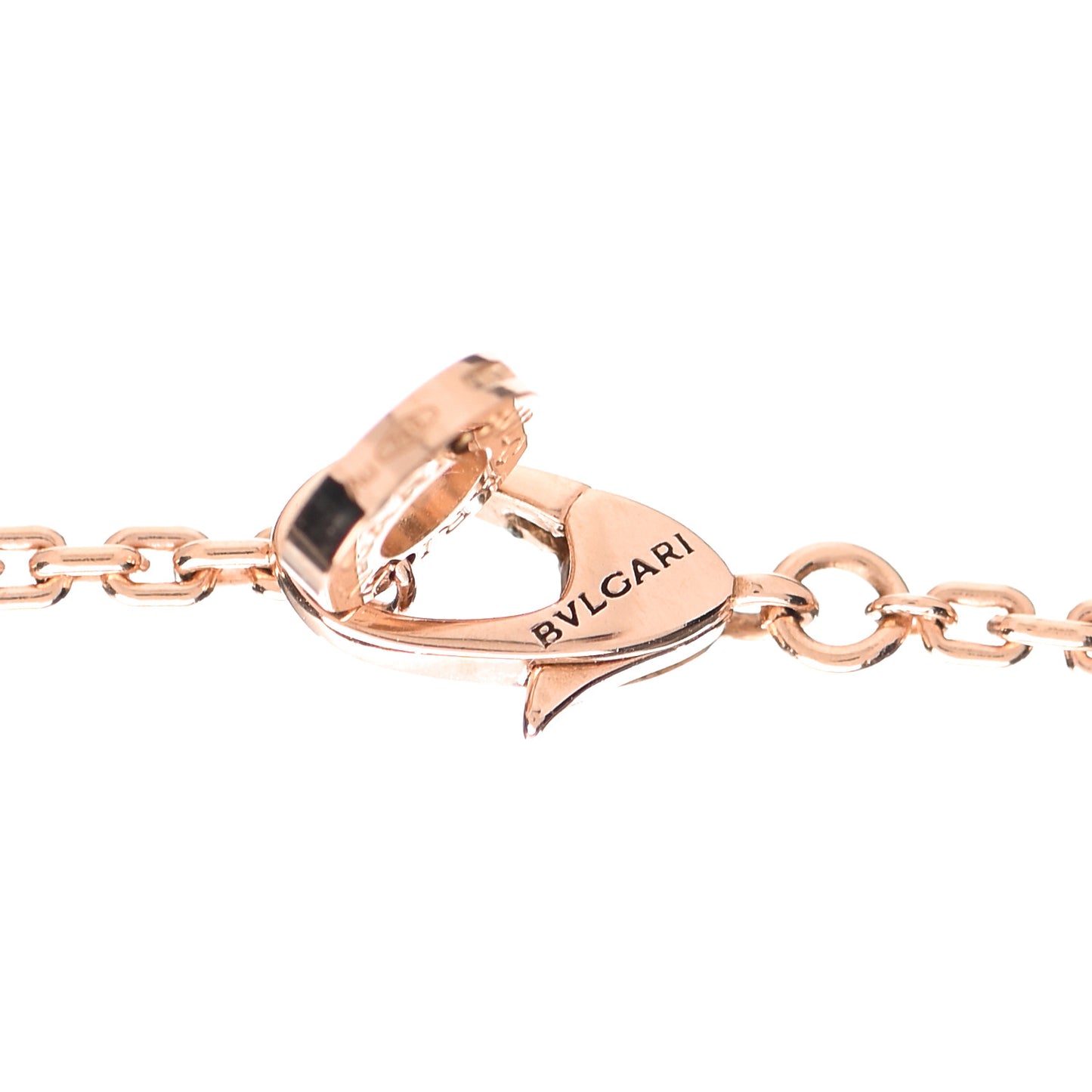 18K Rose Gold Diamond Serpenti Viper Pendant Necklace