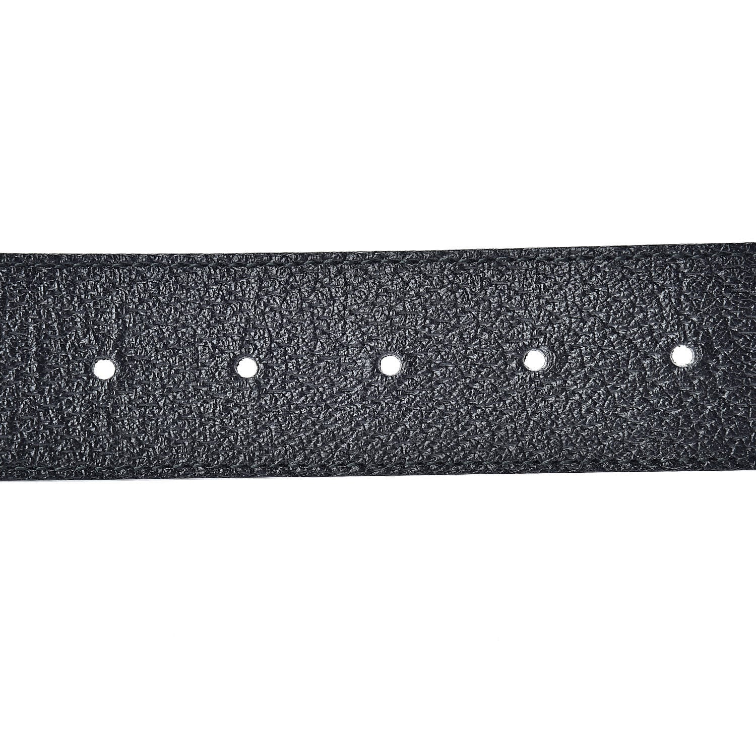 Gucci Textured Calfskin Double G 40mm Belt 85 34 Black 5 of 7
