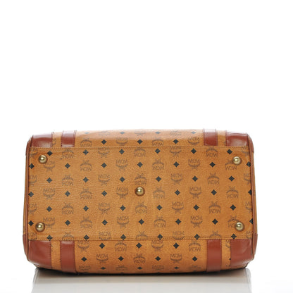 MCM Visetos Top Handle Luggage Cognac 7 of 24