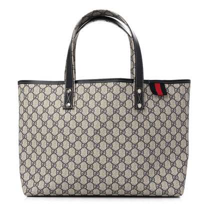 Gucci GG Plus Monogram Medium Signature Web Loop Tote Navy 1 of 11