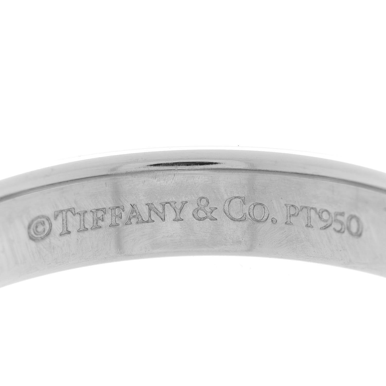Tiffany Platinum Diamond 3mm Notes Ring 47 4 4 of 4