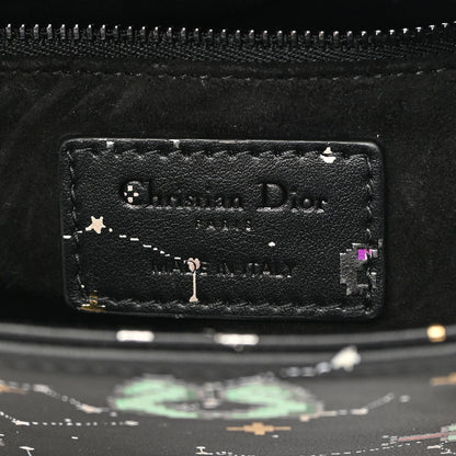 Christian Dior Calfskin Pixel Zodiac Mini Lady Dior Black Multicolor 6 of 10