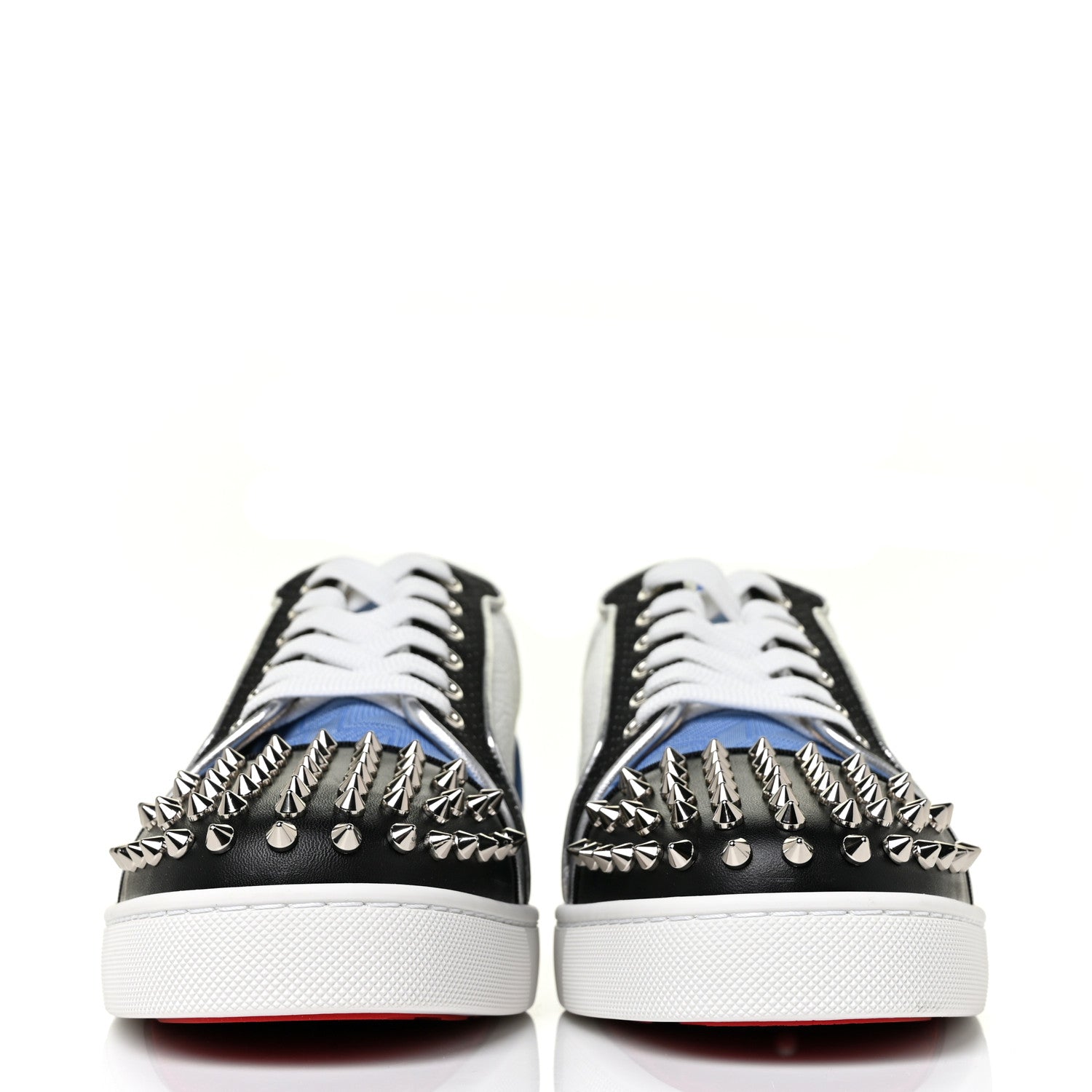 Christian Louboutin Calfskin Mens Louis Junior Spikes Orlato Flat Sneakers 42.5 Version Multi 2 of 9