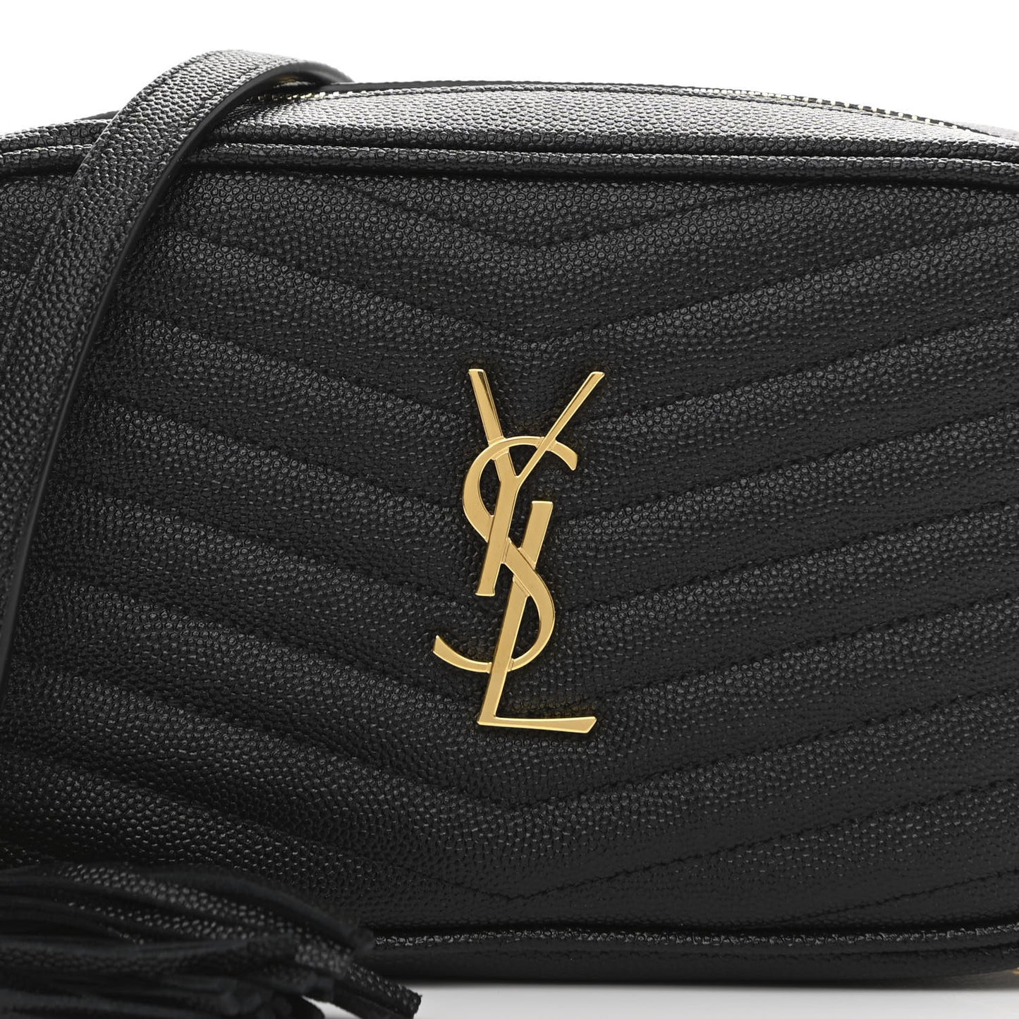 Grain De Poudre Matelasse Monogram Mini Lou Camera Bag Black