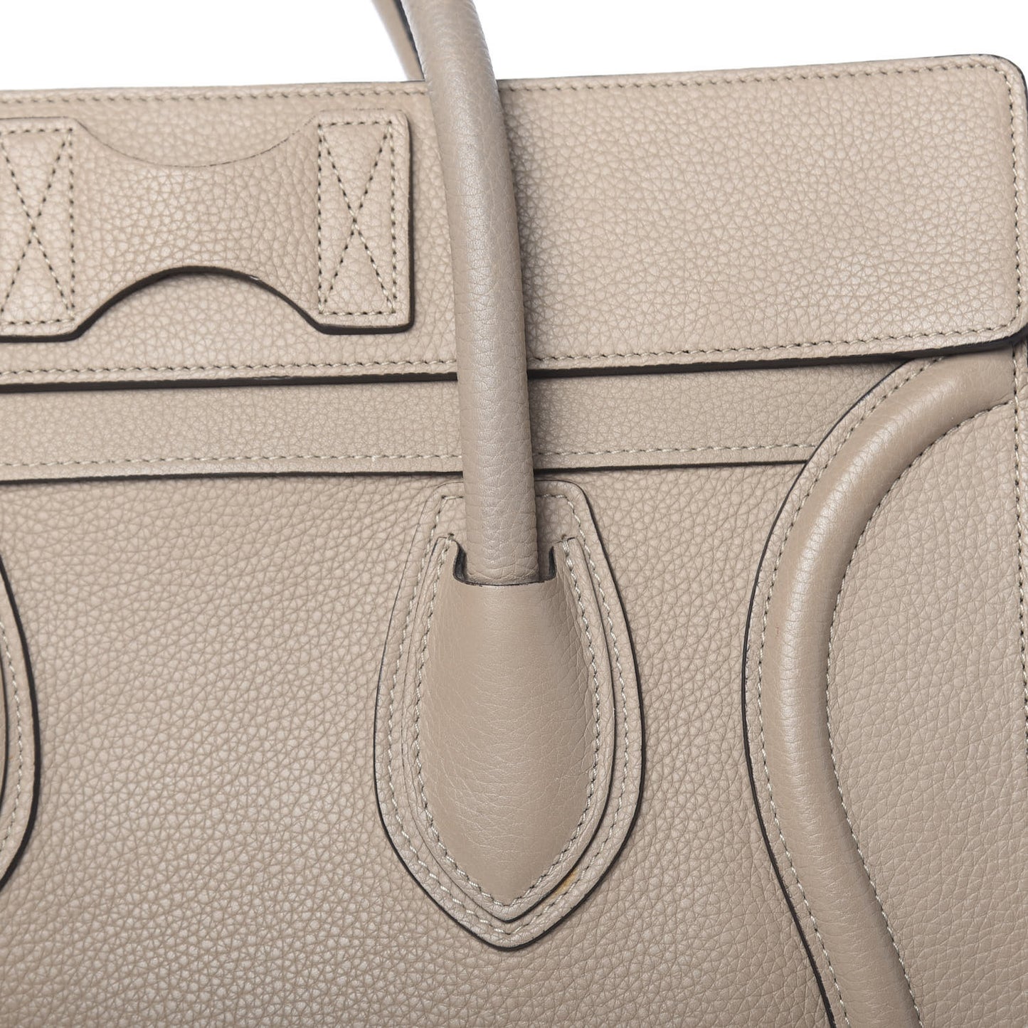 Drummed Calfskin Mini Luggage Dune