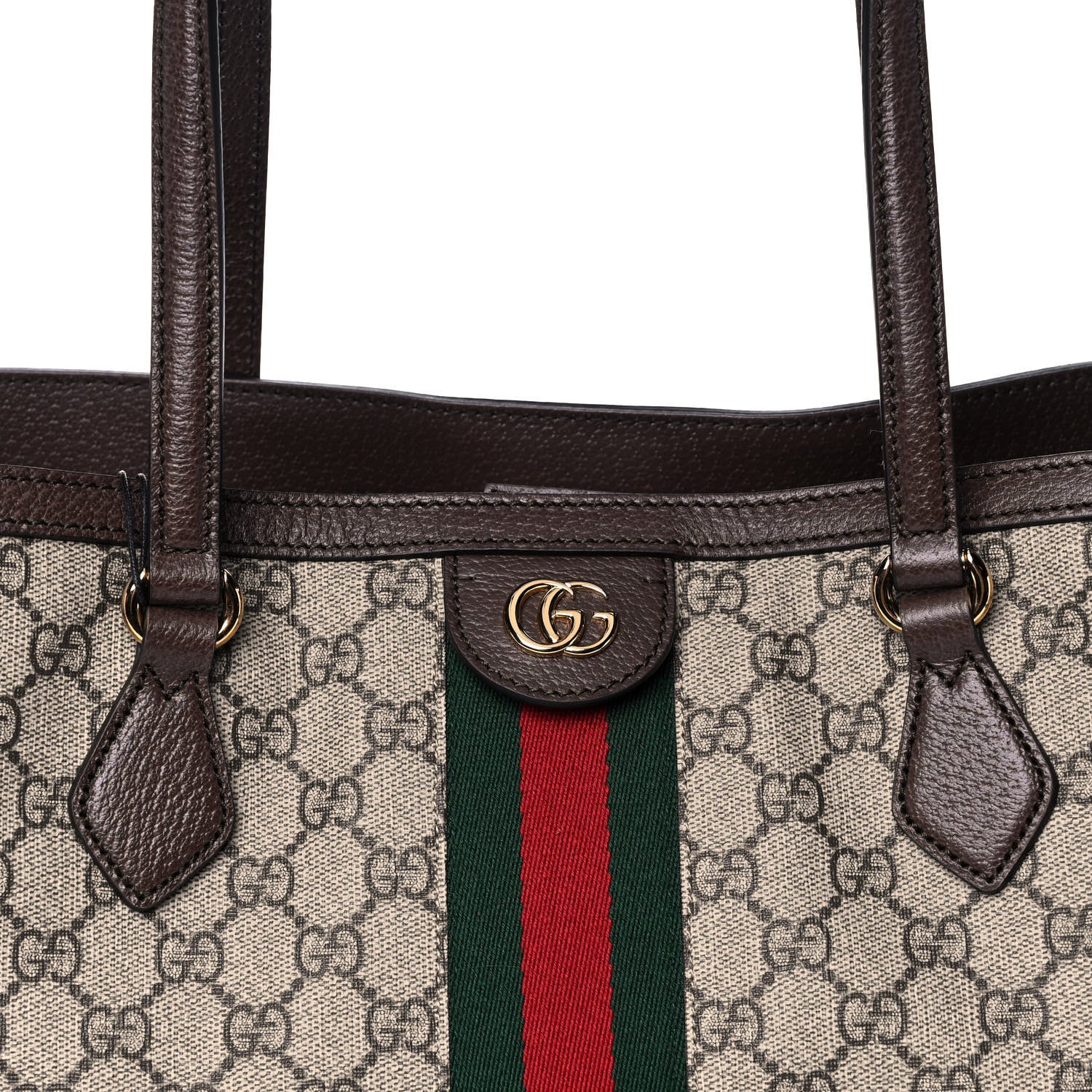 Gucci GG Supreme Monogram Medium Ophidia Shopping Tote Brown 9 of 11
