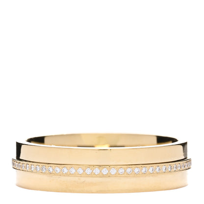 Tiffany 18K Yellow Gold Diamond Wide T Two Ring 58 8.5 2 of 3