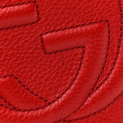 Gucci Pebbled Calfskin Small Soho Disco Bag Tabasco Red 13 of 14