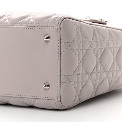 Christian Dior Lambskin Cannage Medium Lady Dior Grey 10 of 18