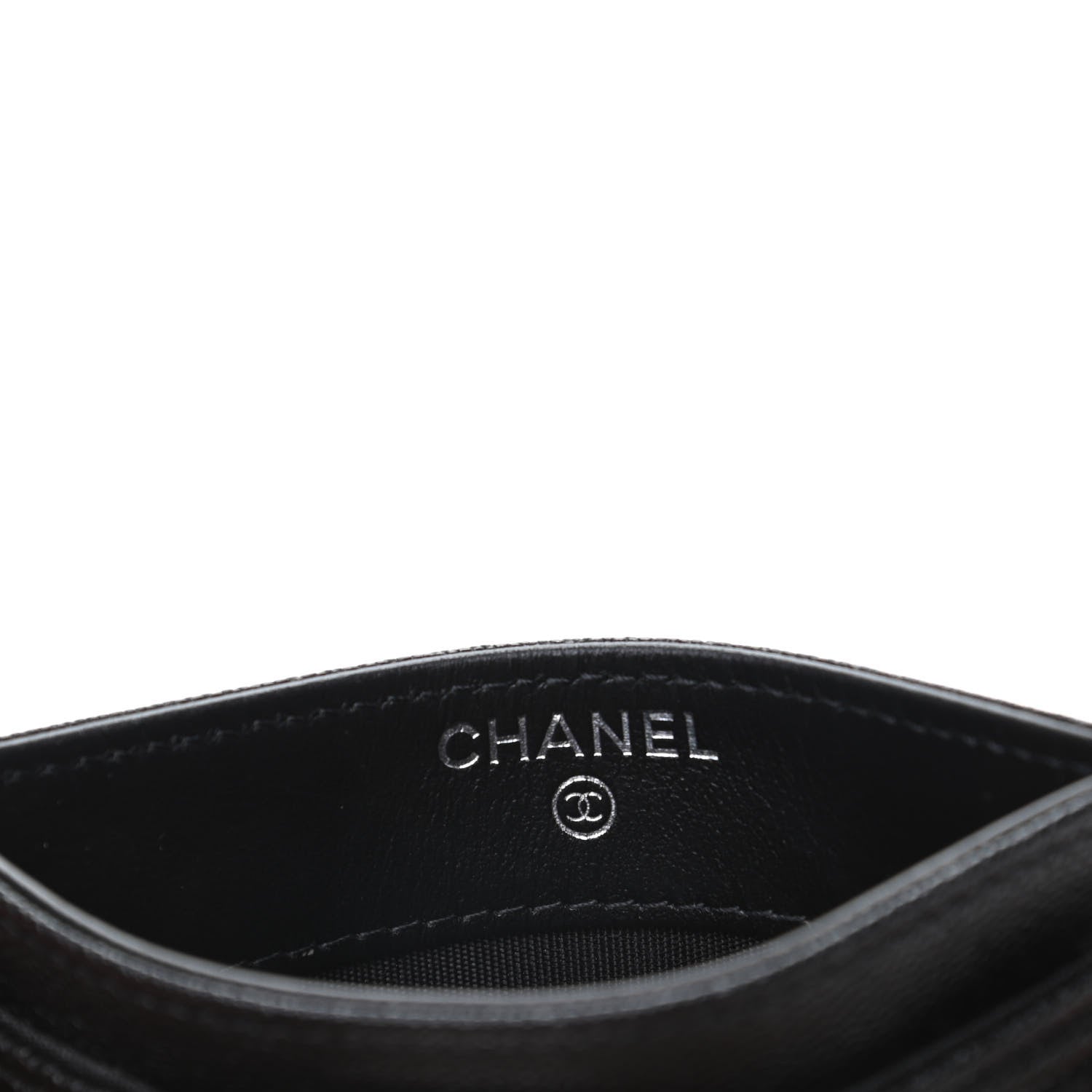 Chanel Caviar Quilted Boy Card Holder Black 6 of 8