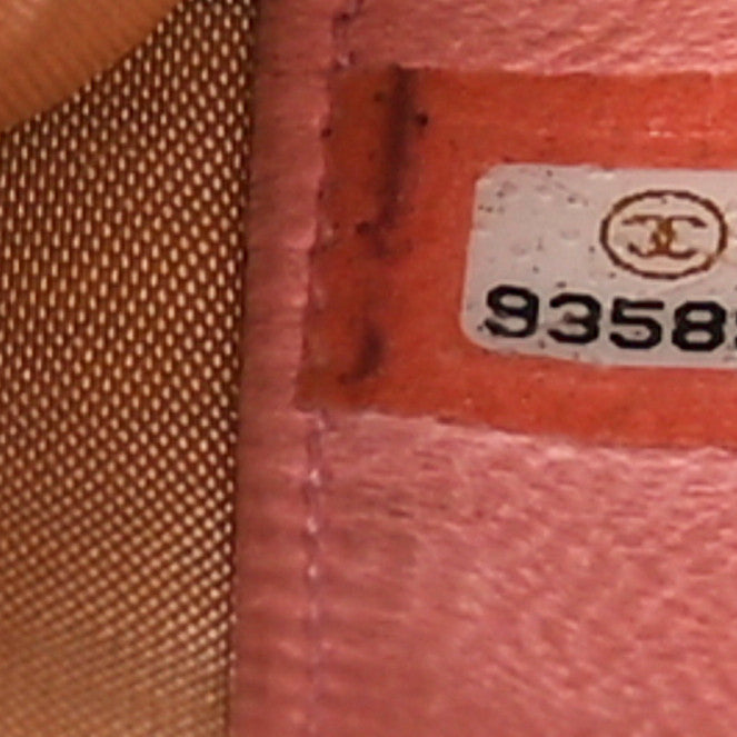 Chanel Caviar Timeless CC Wallet on Chain WOC Pink 7 of 12