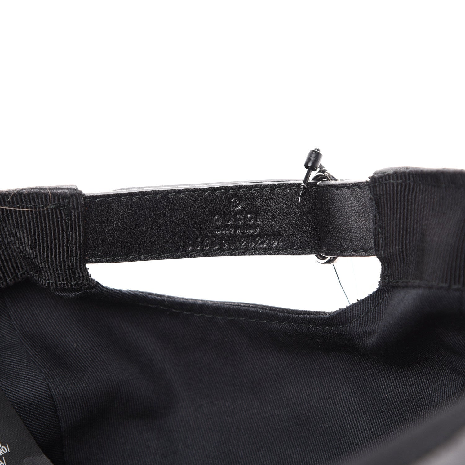 Gucci Nappa Charlotte Baseball Hat XS Black 6 of 7