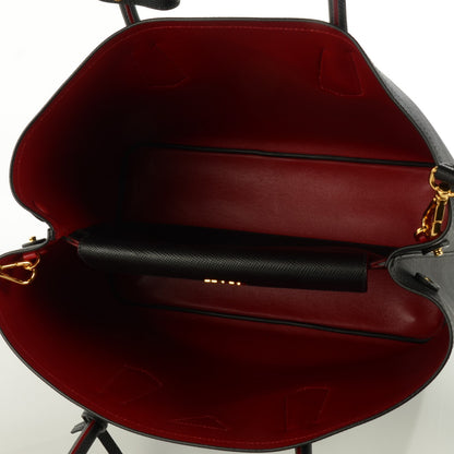 Prada Saffiano Cuir Large Double Bag Nero Black 24 of 24