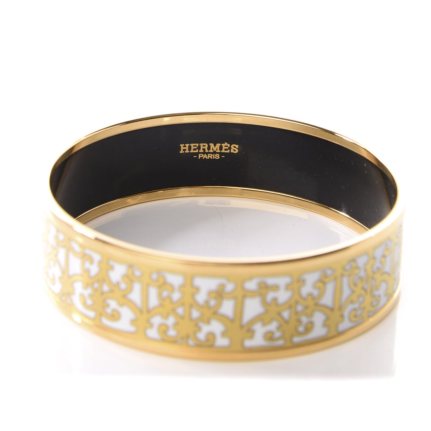 Enamel Printed Wide Balcons du Guadalquivir Bracelet 65 Gold