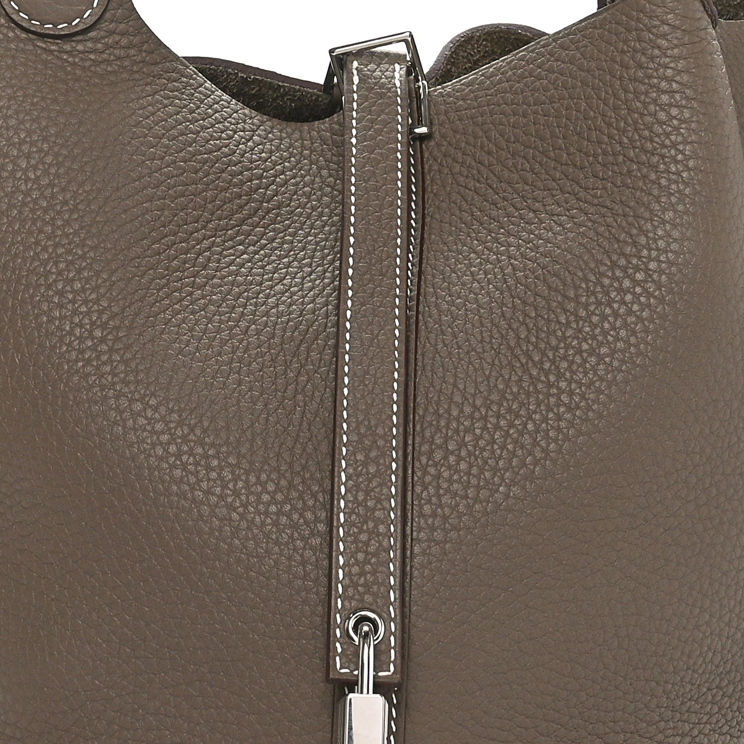 Hermes Taurillon Clemence Picotin Lock 22 MM Etoupe 5 of 10