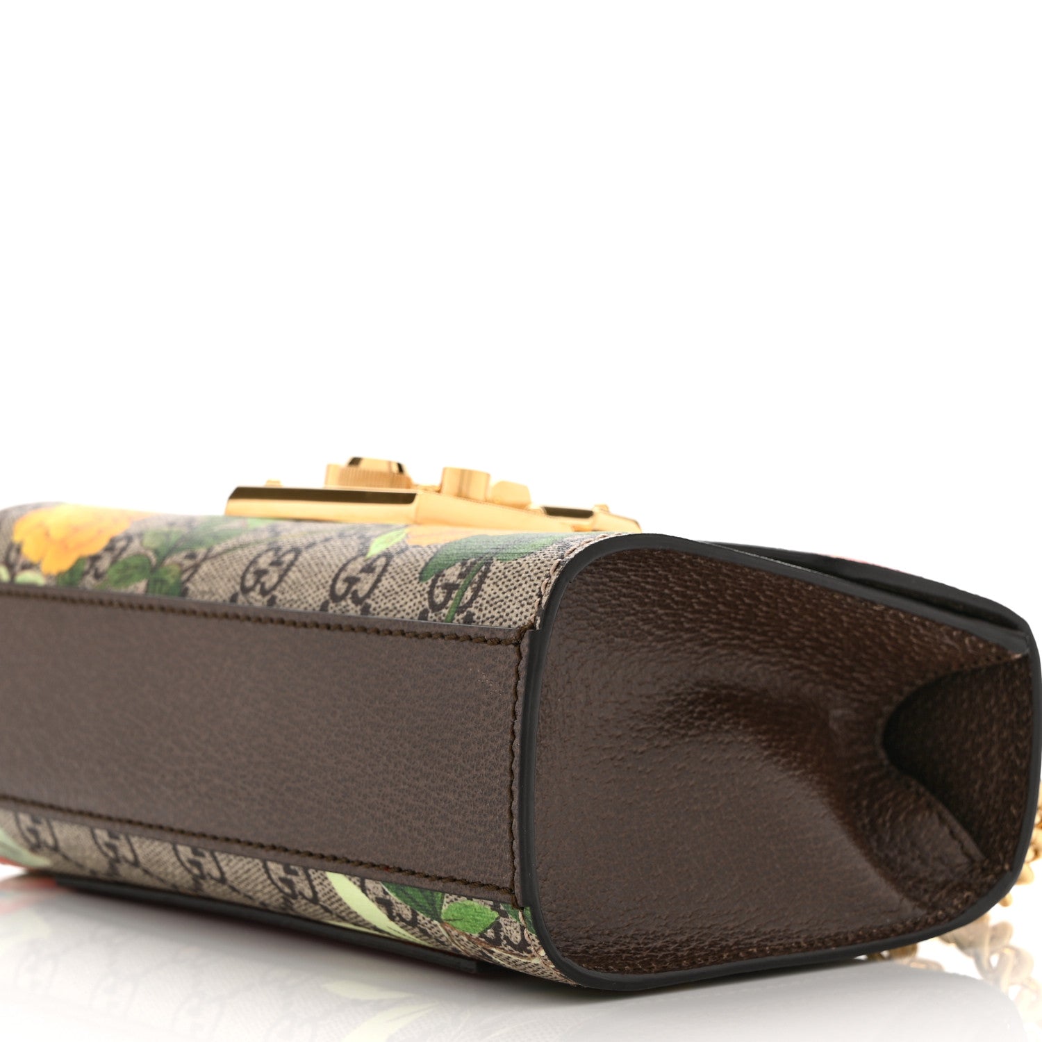 Gucci GG Supreme Monogram Tian Small Padlock Shoulder Bag Beige Multicolor New Acero 11 of 11