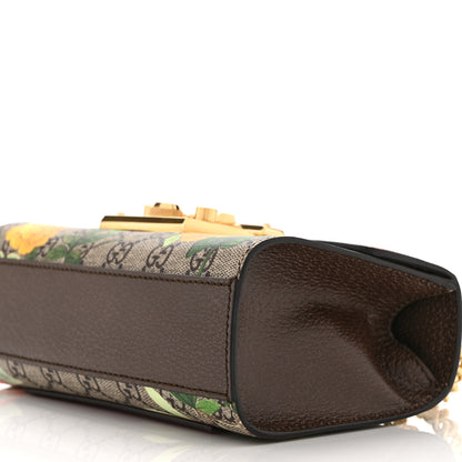 Gucci GG Supreme Monogram Tian Small Padlock Shoulder Bag Beige Multicolor New Acero 11 of 11